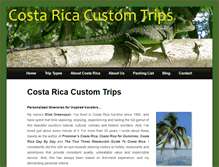 Tablet Screenshot of costaricacustomtrips.com